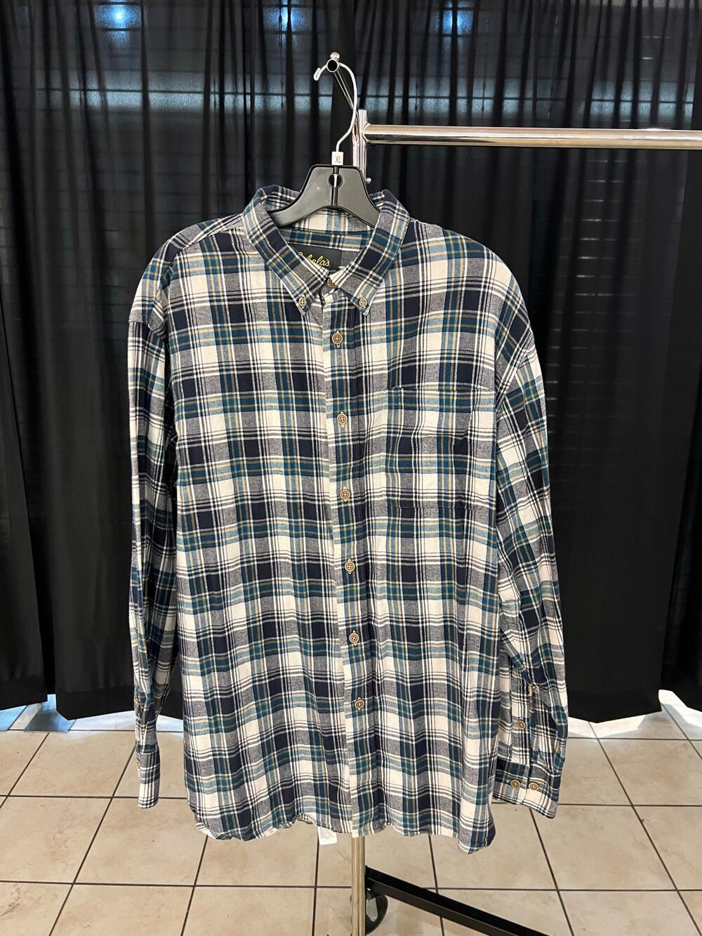 Cabela's Plaid Flannel Shirt Sz XL